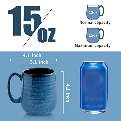 Porcelain Coffee Mugs Set of 6 (6 Count)