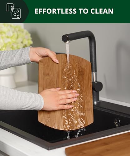 Wooden Cutting Boards for Kitchen Meal Prep & Serving (2 Count)