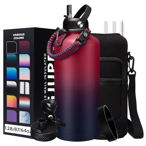 87 oz Insulated Water Bottle with Straw (9 Count)