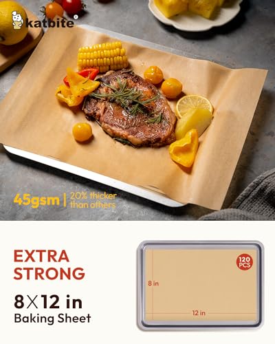 120Pcs 8x12 inches Parchment Paper Sheets