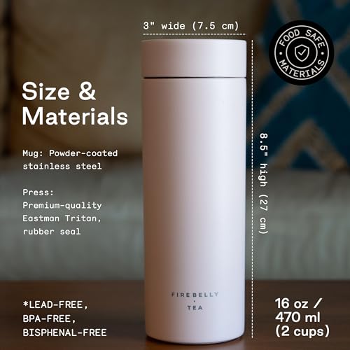 Travel Tea Infuser Mug with Strainer