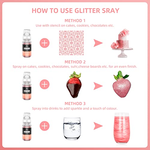 Gold Edible Glitter Spray