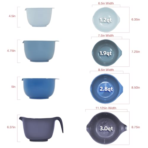 Mixing Bowls with Pour Spout
