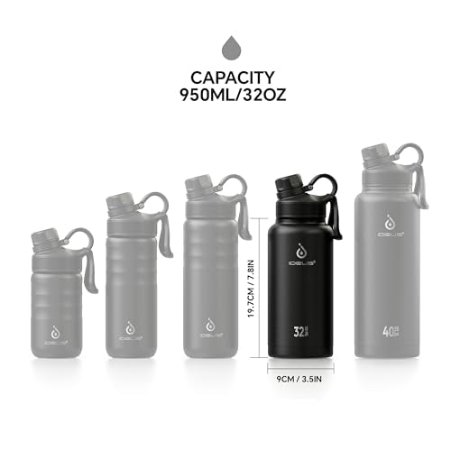 32oz Stainless Steel Insulated Bottle with 2 Leak