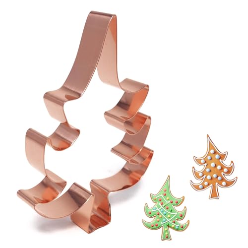 Whimsical Christmas Tree Cookie Cutter 5.5 Inch Handcrafted in USA