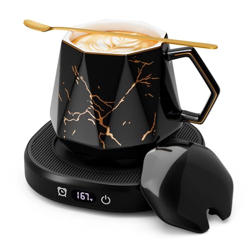 Coffee Mug Warmer Set Electric Heated Beverage Tea Cup Warmer for Desk
