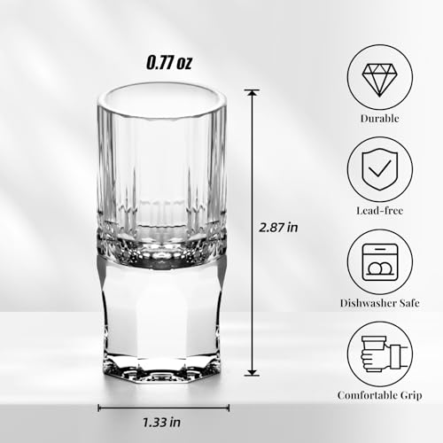 Crystal Shot Glasses Set of 2 (2 Count)