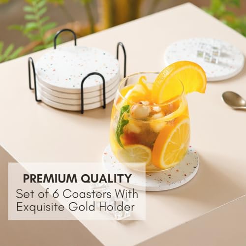 Terrazzo Coasters Set of 6 (6 Count)