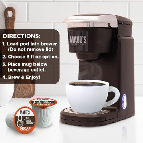 Maud’s Decaf Dark Roast Coffee Pods (50 Count)
