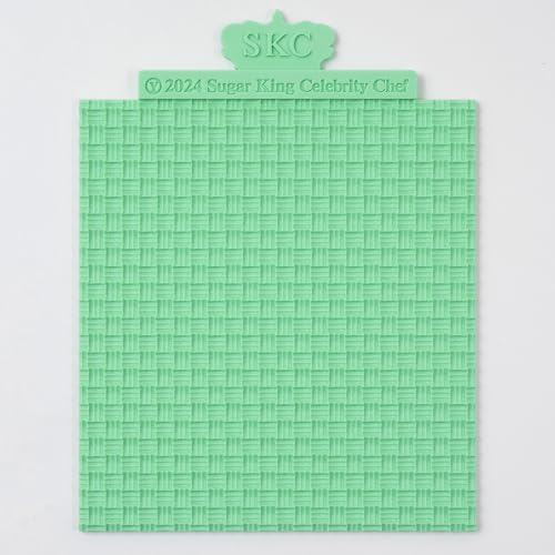 Sweater Texture Fondant Impression Mats Knit Fondant Embosser Texture Mats for Clay Cake Decorating Molds 1Pcs