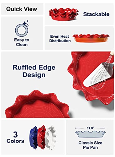 Ceramic Pie Pans for Baking (2 Count)