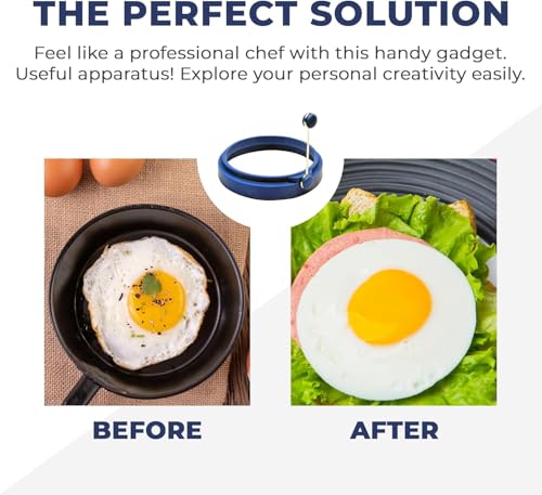 Professional 4 Inch Silicone Egg Ring (2 Count)