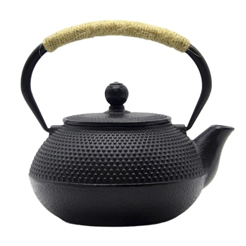 Japanese Tetsubin Cast Iron Teapot Tea Kettle pot with Stainless Steel Infuser for Stovetop Safe Coated with Enameled Interior