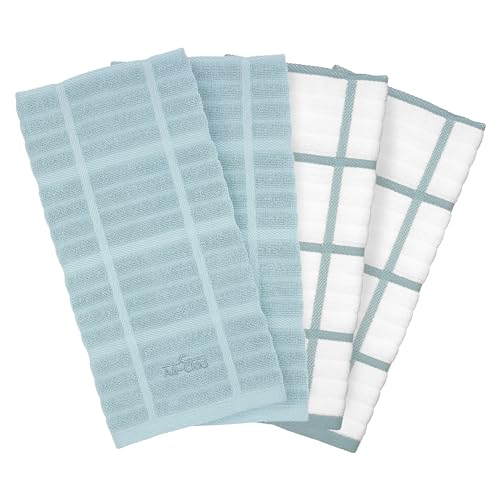 Solid & Coordinate Kitchen Towels (4 Count)