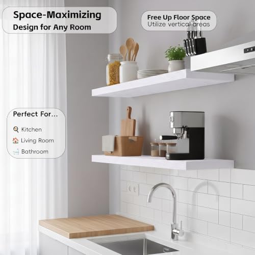 Floating Wall Shelves (2 Count)