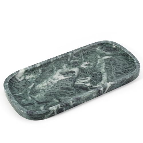 Marble Tray 10"x5" Marble Vanity Tray for Bathroom Countertop Kitchen Sink