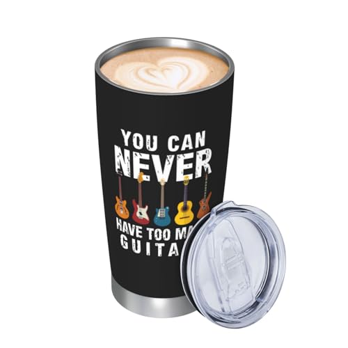 Guitar Gifts for Men Travel Coffee Mug Cups (20 Count)