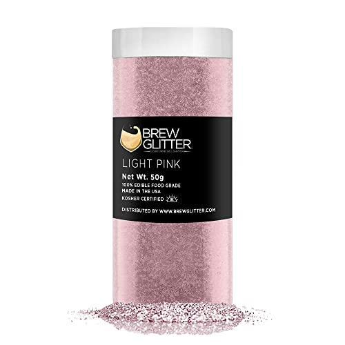 Light Pink BREW GLITTER Edible Glitter For Drinks