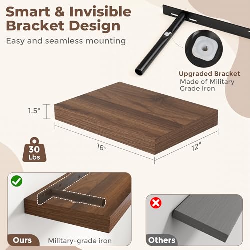 Floating Shelves for Wall (2 Count)