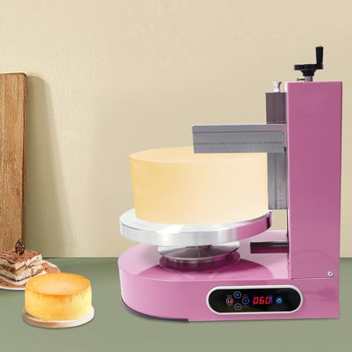 Cake Decorating Coating Machine Automatic Cake Cream Spreading Coating Filling Machine Birthday Cake Cream Smoother Bread Cream Spreading Machine Suitable for 4