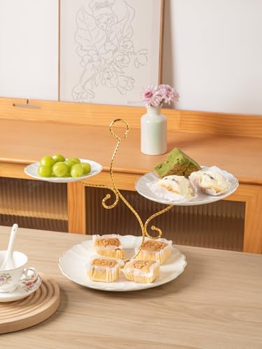 Sweejar 3 Tier Ceramic Cake Stand Wedding