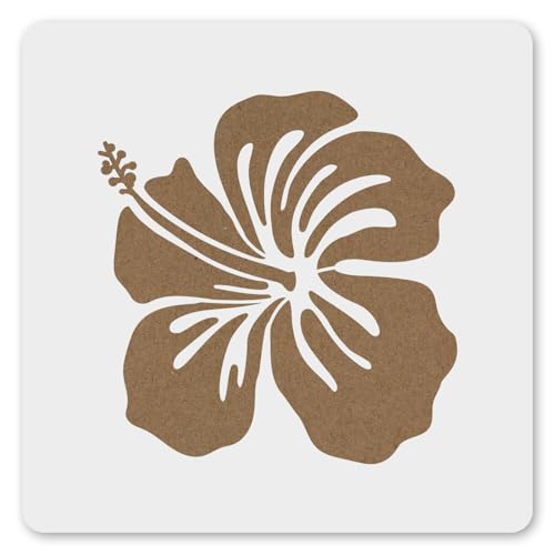 Hibiscus Stencil 6 Inches