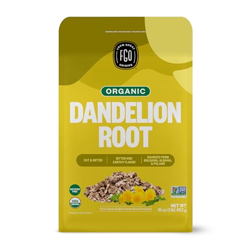 Organic Dandelion Root Loose Tea (16 Ounce)