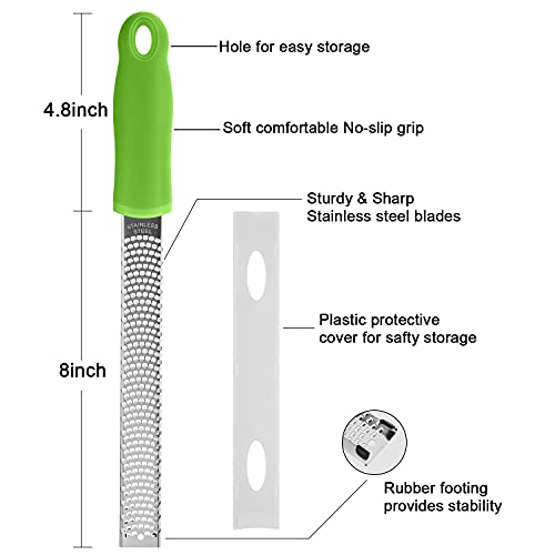 8 Inch Lemon Zester & Cheese Grater