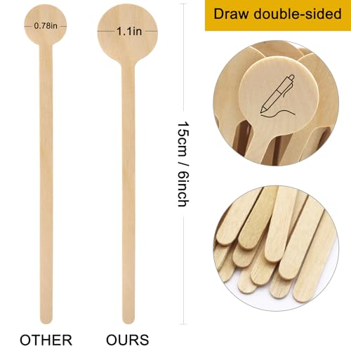 6 In 100Pcs Round Ends Coffee Stirrers