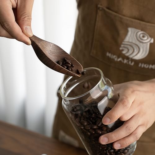 Black Walnut Coffee Scoop for Ground Coffee
