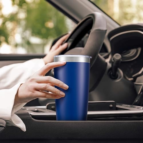 20 oz Tumbler with Lid Stainless Steel Insulated Tumblers Bulk Cups Mug (12 Count)