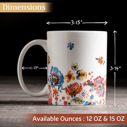 Coffee Mug with Handles Tea Cups (2 Count)