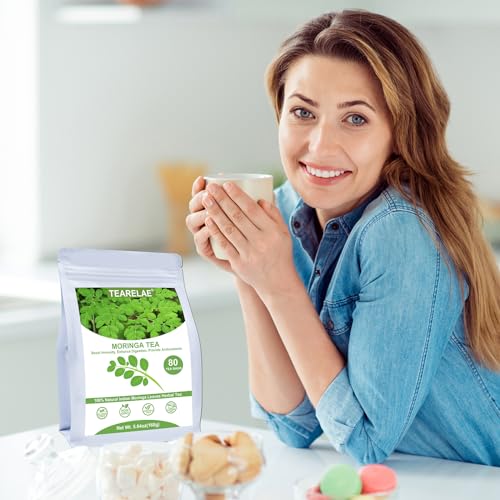 Moringa Tea 80 Herbal Tea Bags (80 Count)