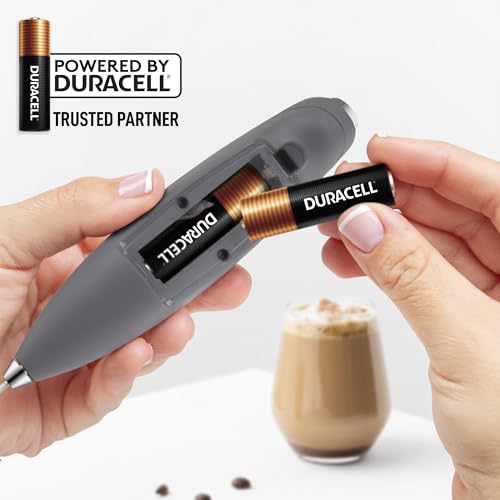 Powerful Milk Frother Wand With Duracell Batteries