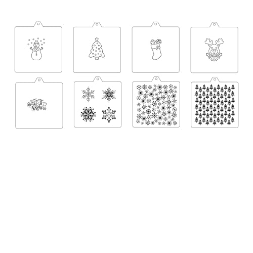 Cookie Cutter and Stencil Bundle Royal Icing Cookies Stencils Paint Your Own Biscuit Bakery Starter Kits Royal Icing Fondant Cutters Birthday Wedding Holiday Cookies Painting Coloring Pages Comb (9 Count)