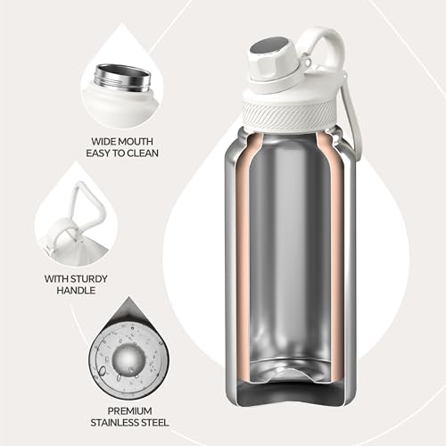 Insulated Stainless Steel Water Bottle with 2 Leak