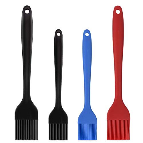 Silicone Basting Pastry Brush Set 4 Pack