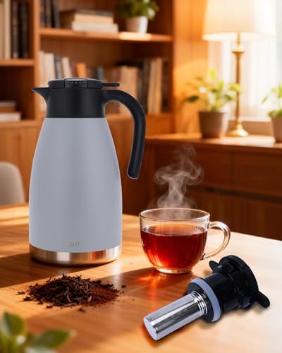 74oz Large Thermal Coffee Carafe with Infuser