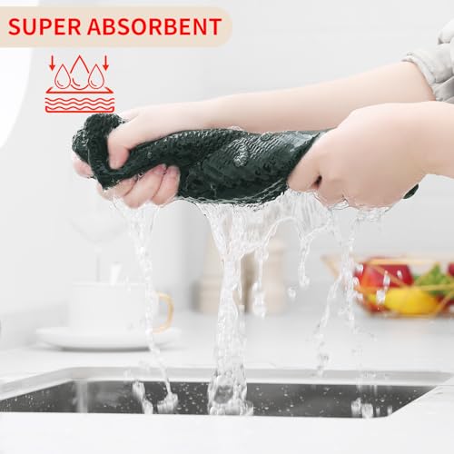100% Cotton Waffle Weave Kitchen Dish Towels 4 (4 Count)