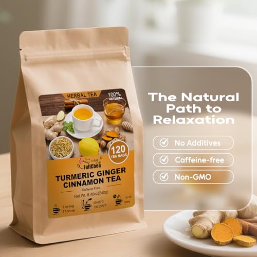Turmeric Ginger Cinnamon Tea Bags (120 Count)