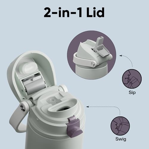 Insulated Water Bottle with Straw