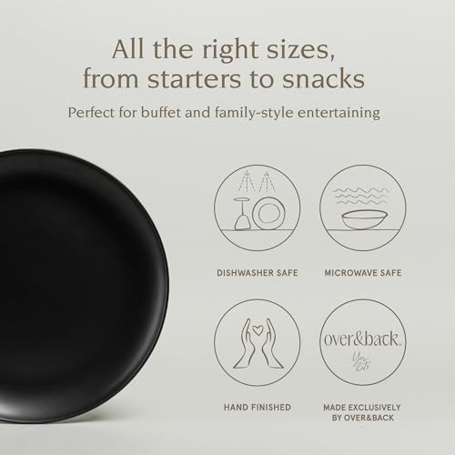 over&back Coupe Stoneware Serving Platter