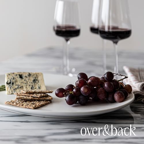 over&back Coupe Stoneware Serving Platter