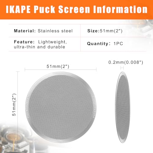 51mm Espresso Puck Screen