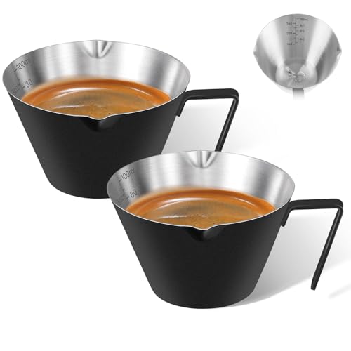 2 Pc Stainless Steel Espresso Shot Cups (2 Count)