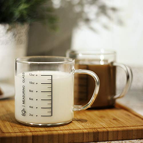 Glass Coffee Tea Cups Set of 2 (2 Count)