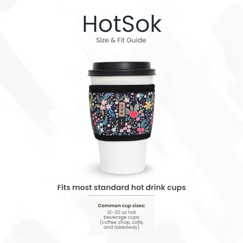 HotSok Coffee & Tea Reusable Insulated Neoprene Cup Sleeve