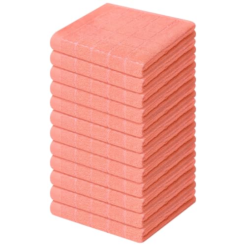 100% Cotton Terry Kitchen Dish Cloths (12 Count)