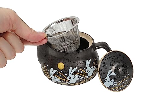 10oz bunny kyusu Rabbit Kutani Yaki