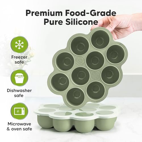 Silicone Food Freezer Trays with Lid